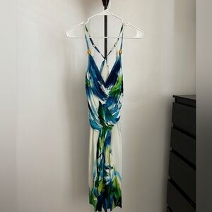 Roberto Cavalli Dress Tropical Print